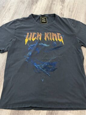 World of Warcraft Lich King Metal Acid T-Shirt Mens Womens XL Level Up Blizzard